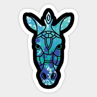 Cool giraffes colorful tshrit Sticker